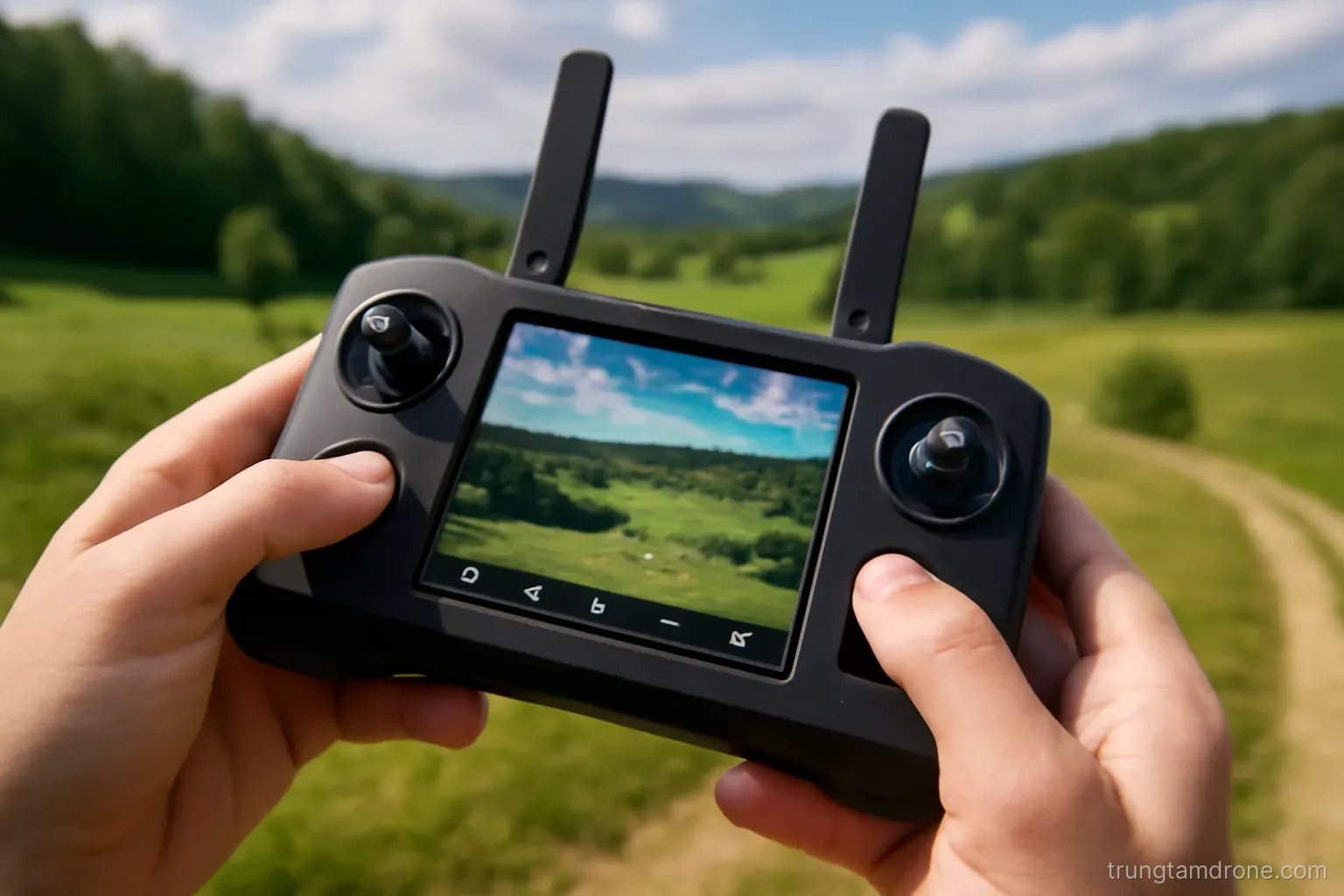 Màn hình điều khiển hiển thị thông số camera